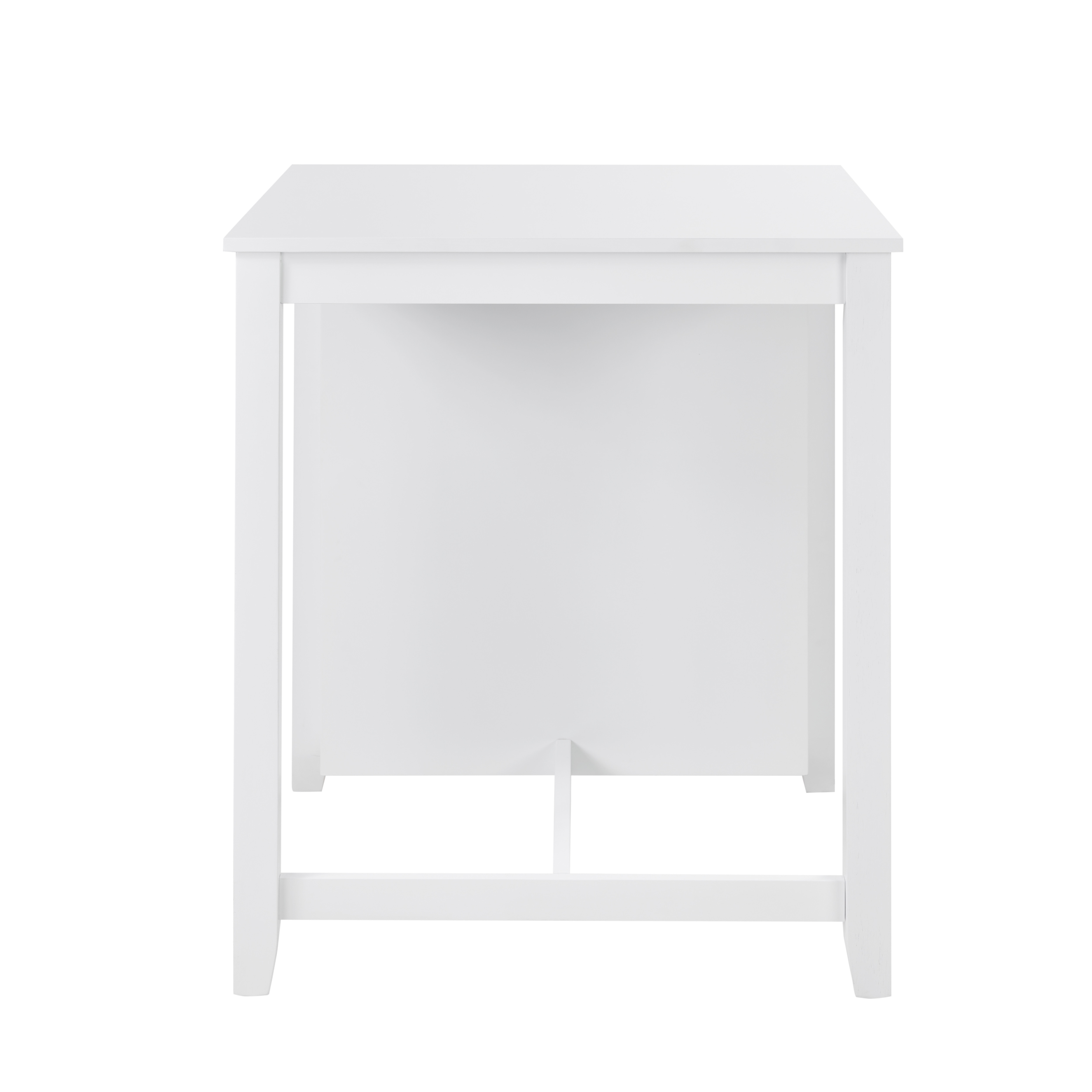 30" Modern Dining Table Set For 2 With Charging Station & 3-Tier Adjustable Storage | Space-Saving Kitchen Set With Upholstered Chairs For Small Spaces, Apartment,White_voghion.com